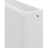 Mexen C33 plokščias radiatorius 400 x 2000 mm, šoninis prijungimas, 3378 W, baltas - W433-040-200-00