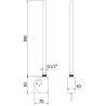 Mexen FA-D elektrinis šildytuvas 300 W, baltas - W950-0300-20