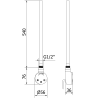 Mexen FA-O elektrinis kaitintuvas 600 W, juodas - W951-0600-70