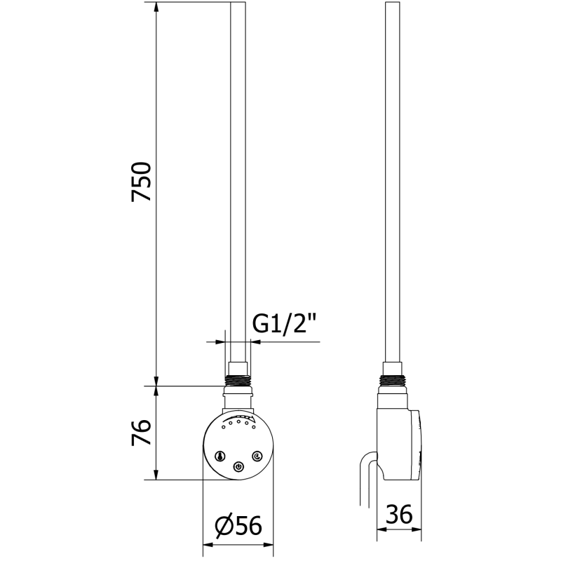 Mexen FA-O elektrinis kaitinimo elementas 900 W, baltas - W951-0900-20