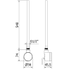 Mexen FA-D22 elektrinis kaitintuvas 600 W, baltas - W955-0600-20
