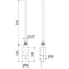 Mexen FA-I 600 W elektrinis šildytuvas, baltas - W952-0600-20
