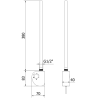 Mexen FA-D elektrinis kaitinimo elementas 300 W, juodas - W950-0300-70