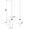 Mexen FA-D elektrinis kaitinimo elementas 600 W, juodas - W950-0600-70