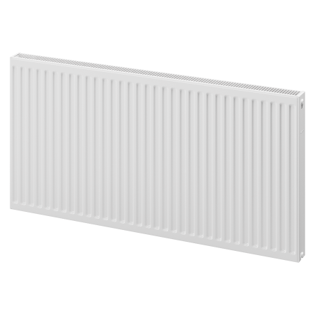 Mexen C21 plokščias radiatorius 400 x 1500 mm, šoninis prijungimas, 1390 W, baltas - W421-040-150-00