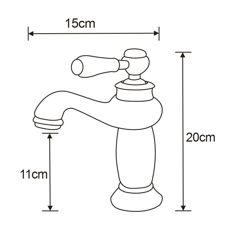 Mexen Draco maišytuvas praustuvui, auksinis - 745400-50