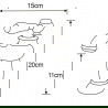 Mexen Draco praustuvo maišytuvas, Auksinė - 745400-50