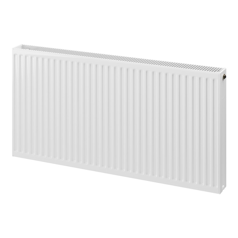 Mexen CV22 plokščias radiatorius 500 x 500 mm, apatinis prijungimas, 712 W, baltas - W622-050-050-00