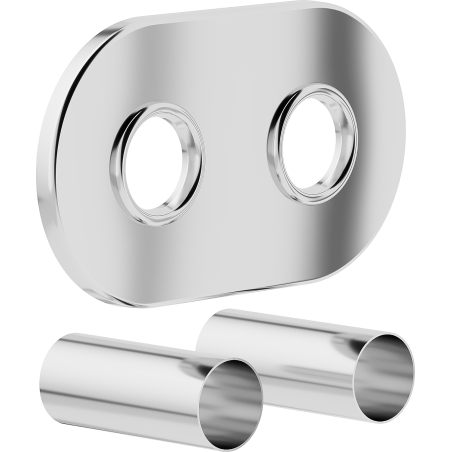 Mexen Uni-Term R dvigubas radiatoriaus maskavimo rinkinys, chromas - W905-000-01