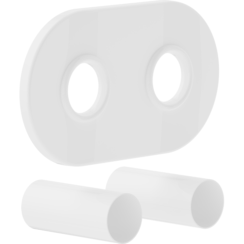 Mexen Uni-Term R dvigubas radiatorių maskavimo komplektas, baltas - W905-000-20