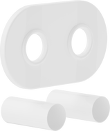 Mexen Uni-Term R dvigubas radiatorių maskavimo komplektas, baltas - W905-000-20