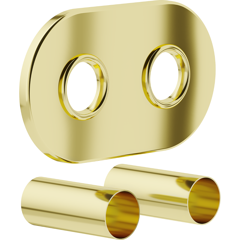 Mexen Uni-Term R dvigubas radiatorių maskavimo rinkinys, auksinis - W905-000-50