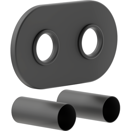 Mexen Uni-Term Dvigubas radiatoriaus maskavimo rinkinys R, antracitas - W905-000-66