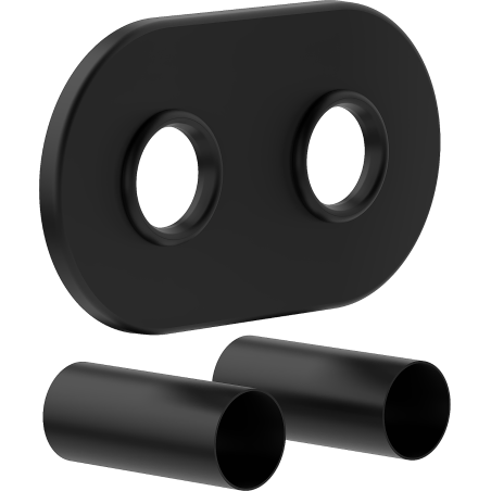 Mexen Uni-Term R dviguba maskuojama radiatoriaus sistema, juoda - W905-000-70