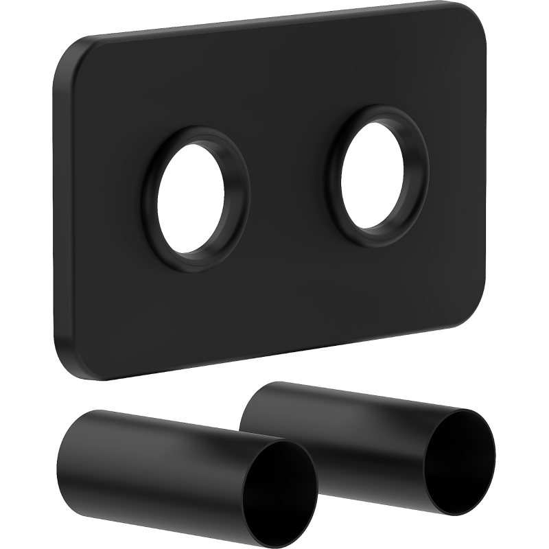 Mexen Uni-Term S dvigubas radiatorių maskavimo rinkinys, juodas - W910-000-70