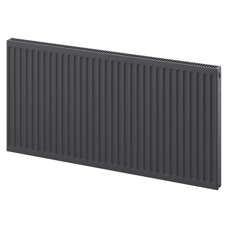 Mexen C11 plokščias radiatorius 400 x 600 mm, šoninis prijungimas, 389 W, antracitas - W411-040-060-66
