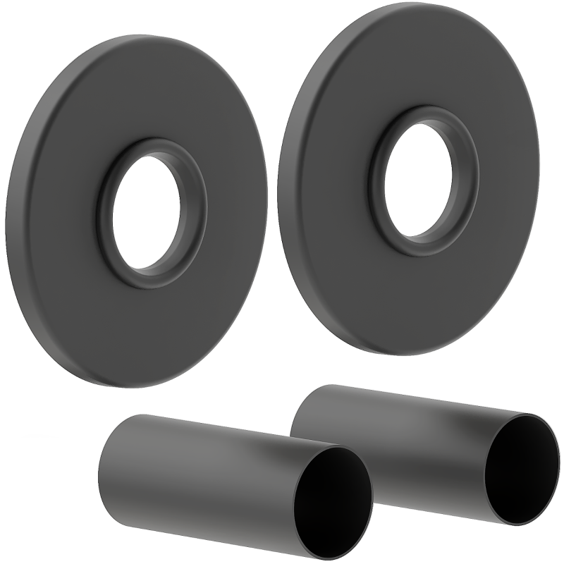 Mexen Uni-Term R viengubas radiatoriaus maskavimo komplektas, antracitas - W904-000-66