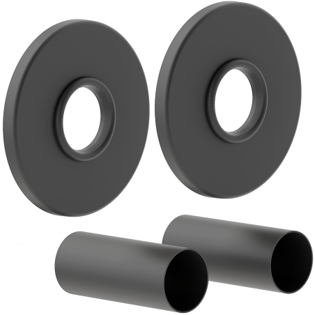 Mexen Uni-Term R viengubas radiatoriaus maskavimo komplektas, antracitas - W904-000-66