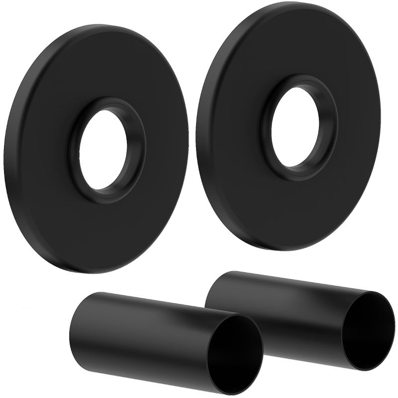 Mexen Uni-Term R viengubas radiatoriaus dangtelio rinkinys, juodas - W904-000-70