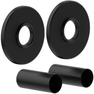 Mexen Uni-Term R viengubas radiatoriaus dangtelio rinkinys, juodas - W904-000-70