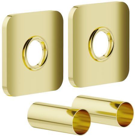 Mexen Uni-Term S viengubas radiatorių maskavimo komplektas, auksinis - W909-000-50