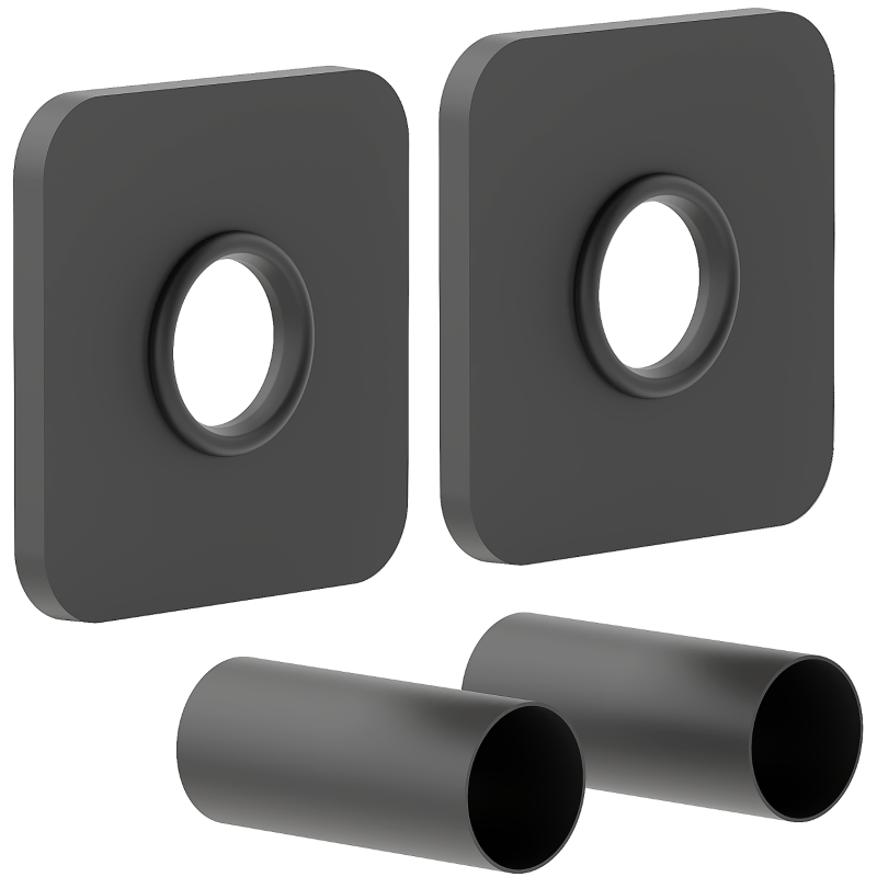 Mexen Uni-Term S vieno radiatoriaus maskavimo komplektas, antracitas - W909-000-66