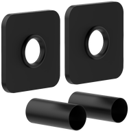 Mexen Uni-Term Viengubas radiatoriaus maskavimo komplektas, juodas - W909-000-70