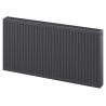 Mexen C22 plokščias radiatorius 300 x 3000 mm, šoninis prijungimas, 2799 W, antracitas - W422-030-300-66