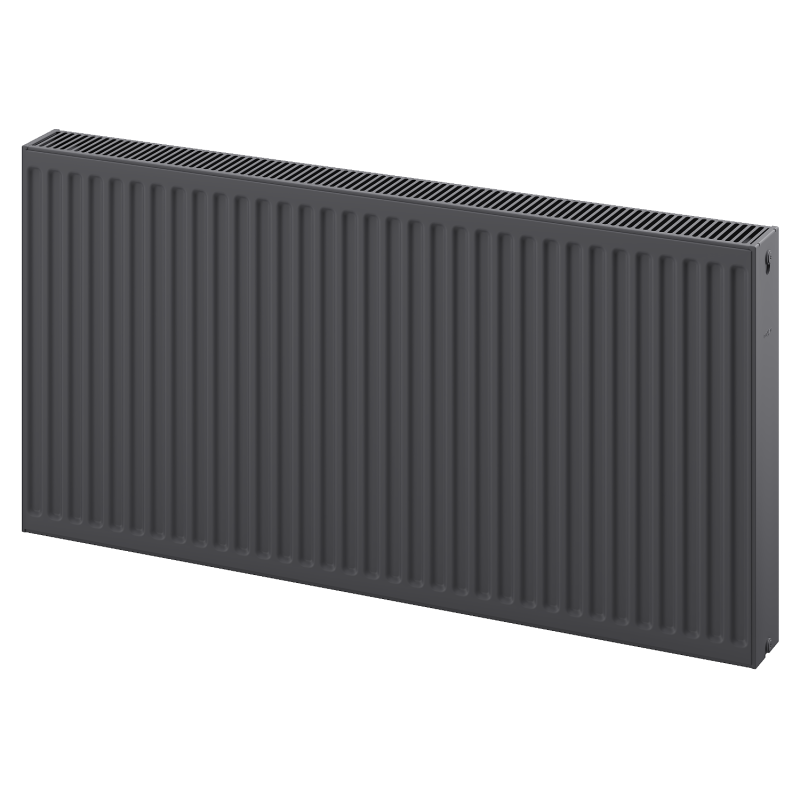 Mexen C22 plokščias radiatorius 400 x 1200 mm, šoninis prijungimas, 1422 W, antracitas - W422-040-120-66