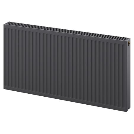 Mexen CV22 plokštuminis radiatorius 400 x 800 mm, apatinis prijungimas, 948 W, antracito spalvos - W622-040-080-66