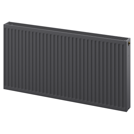 Mexen CV22 plokščias radiatorius 400 x 900 mm, apatinis prijungimas, 1067 W, antracitas - W622-040-090-66
