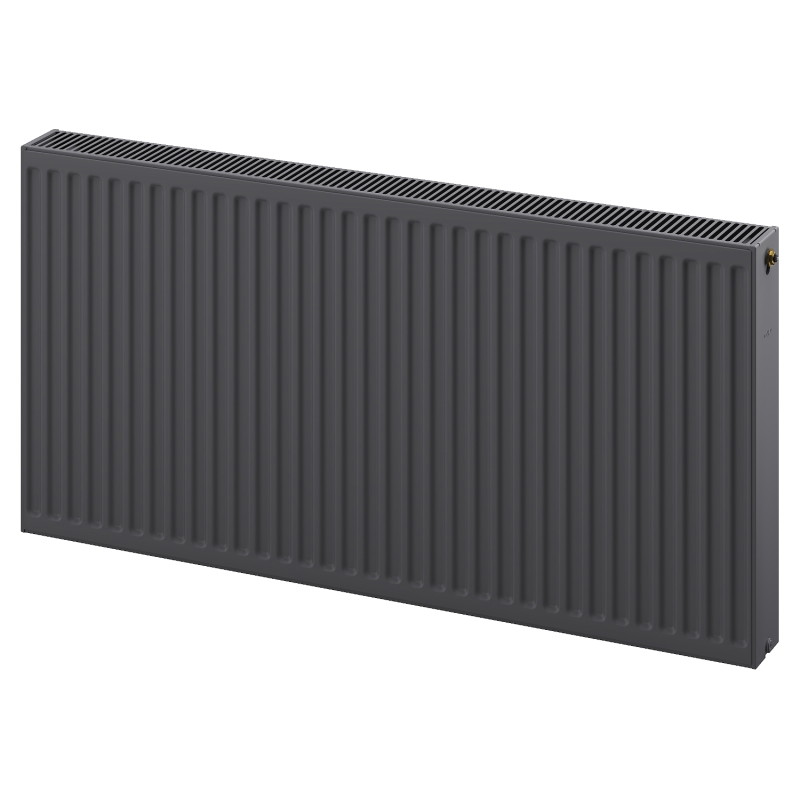 Mexen CV22 plokštelinis radiatorius 400 x 1000 mm, apatinis prijungimas, 1185 W, antracitas - W622-040-100-66
