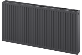 Mexen C22 plokščias radiatorius 600 x 2000 mm, šoninis prijungimas, 3305 W, antracitas - W422-060-200-66