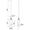 Mexen FA-I 900 W elektrinis kaitinimo elementas, juodas - W952-0900-70