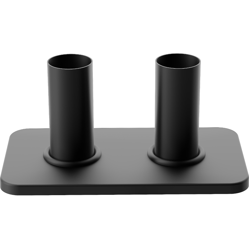 Mexen Uni-Term S dvigubas radiatorių maskavimo rinkinys, juodas - W910-000-70