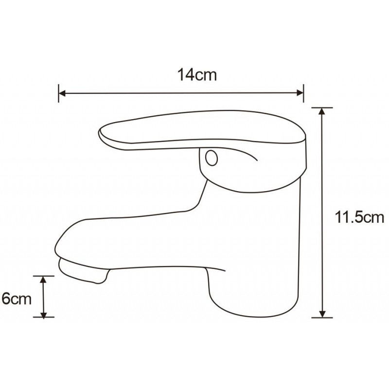 Mexen Erica praustuvo maišytuvas, chromas - 746400-00