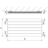 Mexen Line CL11 plokščias radiatorių 300 x 900 mm, šoninis prijungimas, 409 W, baltas - W411L-030-090-00