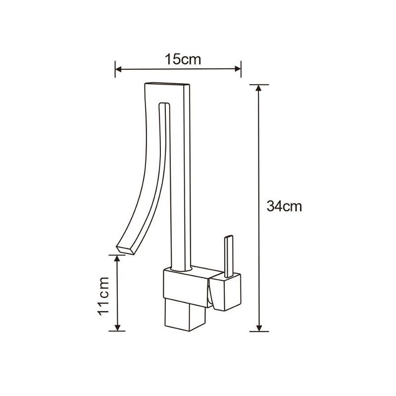 Mexen Elbrus praustuvo maišytuvas, chromas - 747100-00