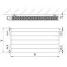 Mexen Line CL22 radiatorius plokštelinis 600 x 1000 mm, šoninis prijungimas, 1582 W, balta - W422L-060-100-00