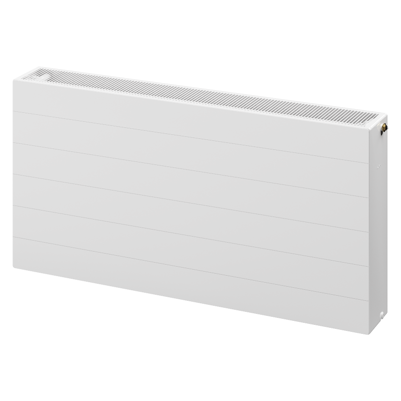 Mexen Line CVL33 plokščias radiatorius 400 x 1500 mm, apatinis prijungimas, 2372 W, baltas - W633L-040-150-00