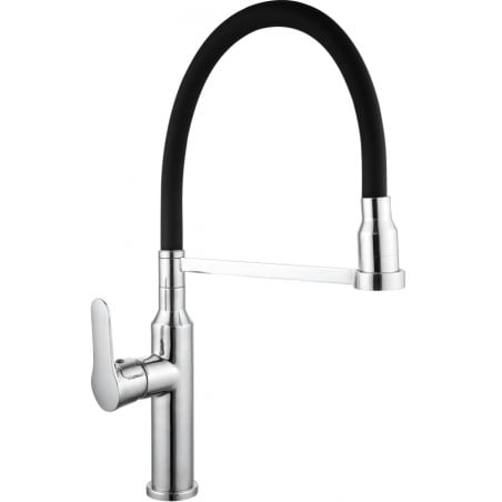 Mexen Edna virtuvės maišytuvas, chromuotas/juodas - 672900-00