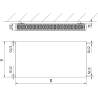 Mexen Flat CF22 plokščias radiatorius 300 x 600 mm, šoninis jungimas, 540 W, baltas - W422F-030-060-00