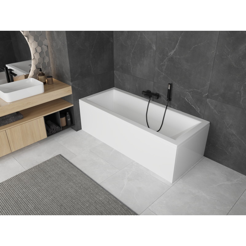 Mexen Uni šoninė 90 cm panelė stačiakampiai voniai, balta - 55099-090