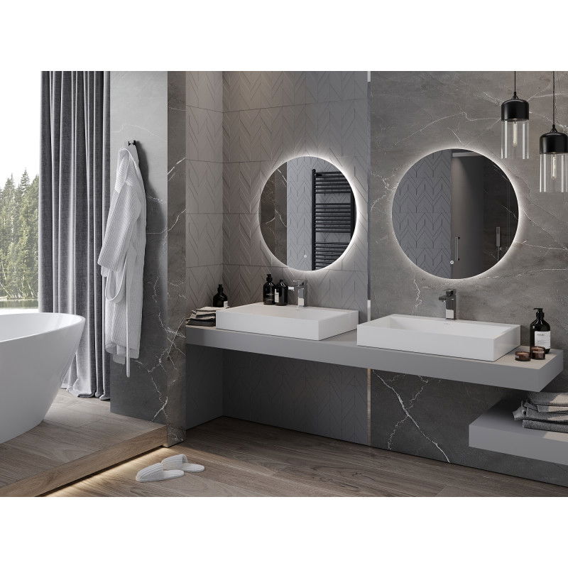 Mexen Erg veidrodinis apšviestas, apvalus 70 cm, LED 6000K, antifog - 9823-070-070-611-00