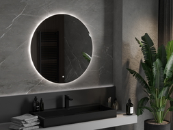 Mexen Erg apšviestas vonios veidrodis, apvalus 90 cm, LED 6000K, nuo rasojimo - 9823-090-090-611-00