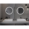 Mexen Oro apšviestas vonios veidrodis, apvalus 60 cm, LED 6000K, nuo rasojimo apsaugotas - 9824-060-060-611-00