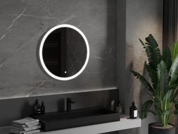 Mexen Oro apšviestas vonios veidrodis, apvalus 70 cm, LED 6000K, su apsauga nuo rasojimo - 9824-070-070-611-00