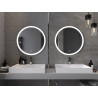 Mexen Oro apšviestas vonios veidrodis, apvalus 70 cm, LED 6000K, priešrūkinis - 9824-070-070-611-00