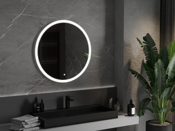 Mexen Oro apšviestas vonios veidrodis, apvalus 80 cm, LED 6000K, antifog - 9824-080-080-611-00