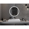 Mexen Oro apšviestas vonios veidrodis, apvalus 80 cm, LED 6000K, antifog - 9824-080-080-611-00